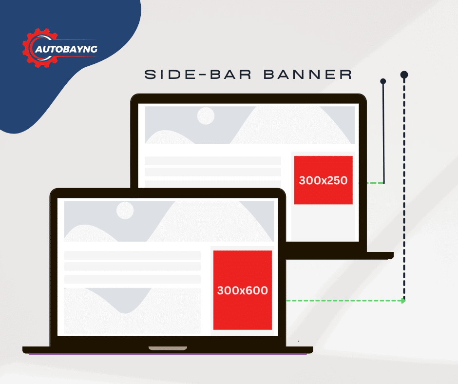 Side bar banner size for desktop